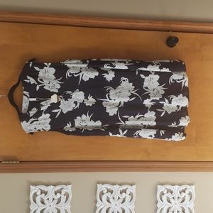 Pinkblush Navy and White Floral Dress